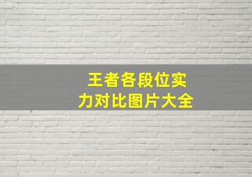 王者各段位实力对比图片大全