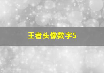 王者头像数字5