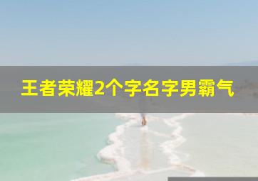 王者荣耀2个字名字男霸气