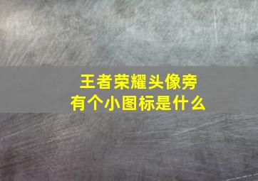 王者荣耀头像旁有个小图标是什么