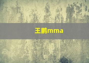 王鹏mma