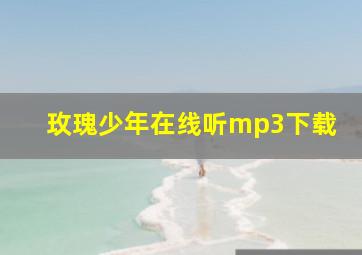 玫瑰少年在线听mp3下载