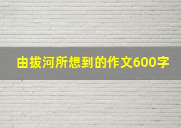 由拔河所想到的作文600字