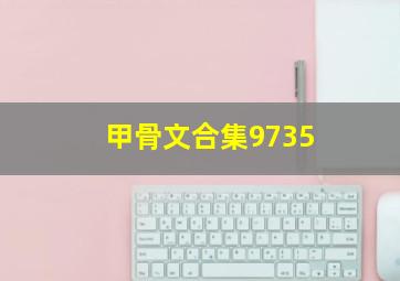 甲骨文合集9735