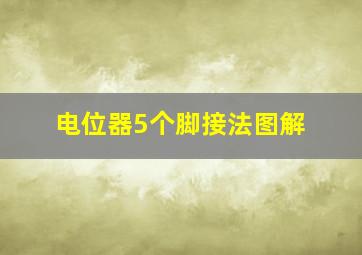 电位器5个脚接法图解