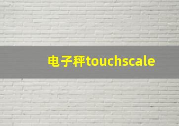 电子秤touchscale