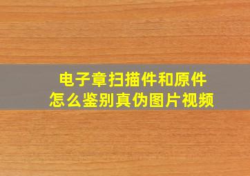 电子章扫描件和原件怎么鉴别真伪图片视频