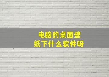 电脑的桌面壁纸下什么软件呀