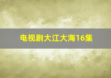 电视剧大江大海16集