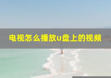 电视怎么播放u盘上的视频