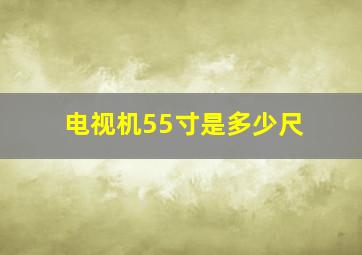 电视机55寸是多少尺