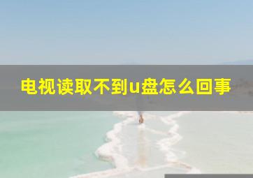 电视读取不到u盘怎么回事