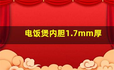 电饭煲内胆1.7mm厚