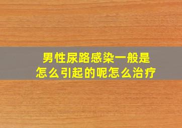 男性尿路感染一般是怎么引起的呢怎么治疗