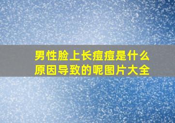 男性脸上长痘痘是什么原因导致的呢图片大全