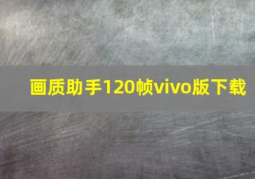 画质助手120帧vivo版下载