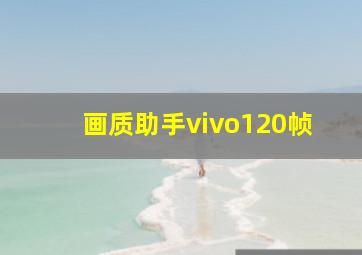 画质助手vivo120帧