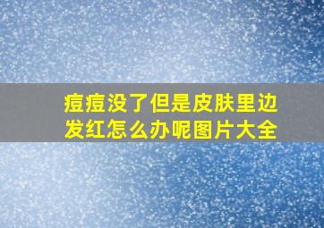 痘痘没了但是皮肤里边发红怎么办呢图片大全