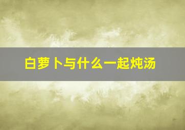 白萝卜与什么一起炖汤