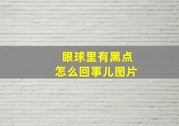 眼球里有黑点怎么回事儿图片