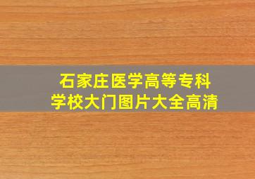 石家庄医学高等专科学校大门图片大全高清