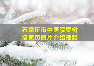 石家庄市中医院贾树培简历图片介绍视频