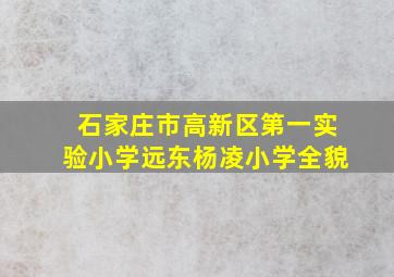 石家庄市高新区第一实验小学远东杨凌小学全貌