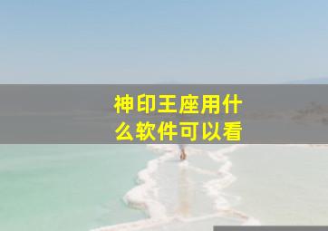 神印王座用什么软件可以看