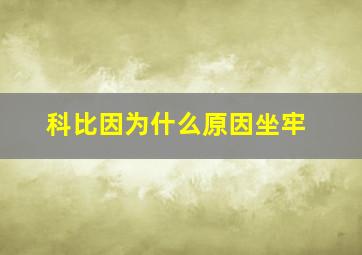 科比因为什么原因坐牢