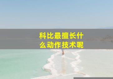 科比最擅长什么动作技术呢