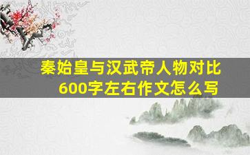 秦始皇与汉武帝人物对比600字左右作文怎么写