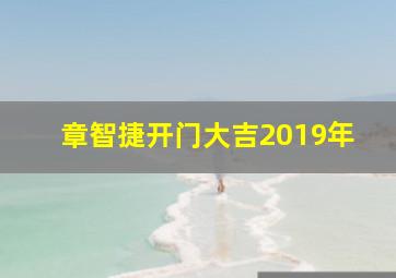 章智捷开门大吉2019年