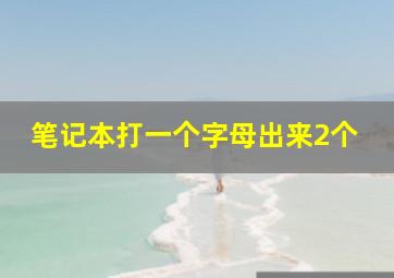 笔记本打一个字母出来2个