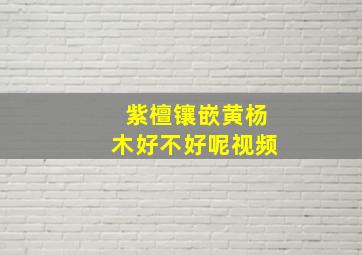 紫檀镶嵌黄杨木好不好呢视频