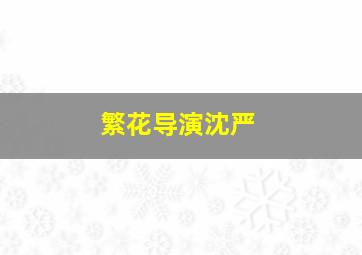 繁花导演沈严