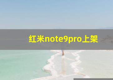 红米note9pro上架