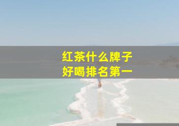 红茶什么牌子好喝排名第一