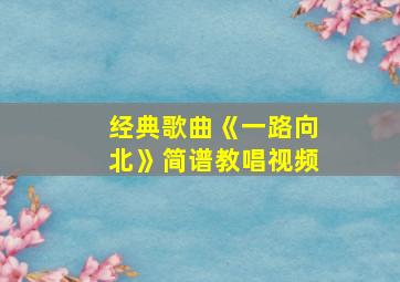 经典歌曲《一路向北》简谱教唱视频