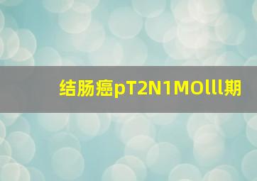 结肠癌pT2N1MOlll期