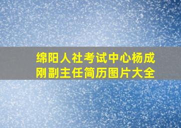 绵阳人社考试中心杨成刚副主任简历图片大全