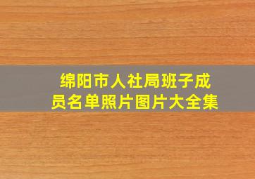 绵阳市人社局班子成员名单照片图片大全集