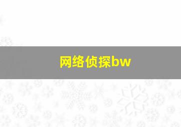 网络侦探bw