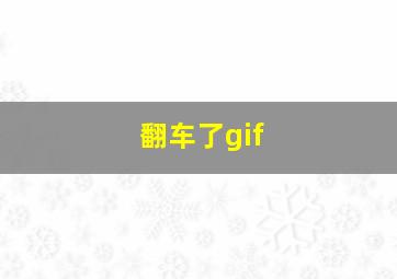 翻车了gif