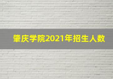 肇庆学院2021年招生人数