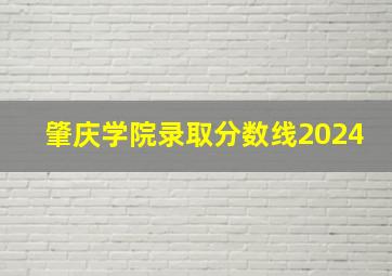 肇庆学院录取分数线2024