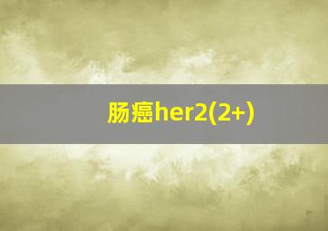 肠癌her2(2+)