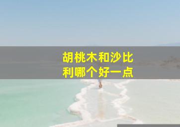 胡桃木和沙比利哪个好一点