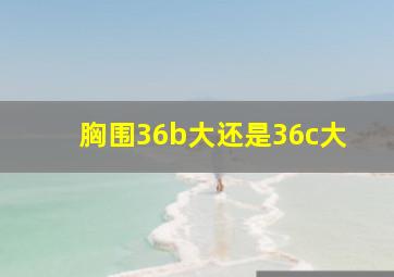 胸围36b大还是36c大