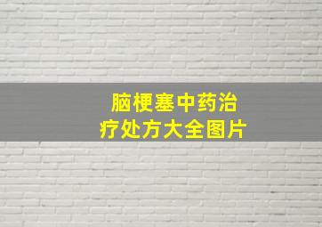 脑梗塞中药治疗处方大全图片