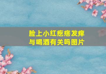 脸上小红疙瘩发痒与喝酒有关吗图片